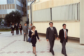 Visita del gobernador de Puerto Rico a la Universidad de Málaga y Obispado. 1993