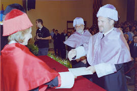 Apertura del Curso Académico 2001/2002 de la Universidad de Málaga. Paraninfo. Octubre de 2000