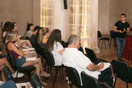 Conferencia de Manuel Marlasca "Periodismo de sucesos y tribunales". Curso "Información y Comunicación" en los Cursos de Verano de la Universidad de Málaga. Ronda. Julio de 2018