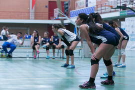 Partido femenino Universidad de Málaga - Universidad de A Coruña. Campeonato de España Universitario de Voleibol. Complejo Polideportivo Universitario. Abril de 2018