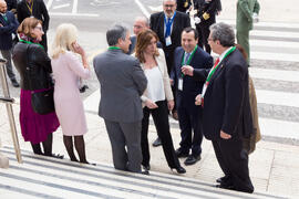 Llegada de autoridades. XXV Cumbre Hispano-Francesa. Edificio del Rectorado. Febrero de 2017