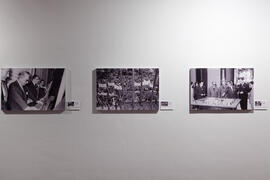 Exposición "50 Años de la Facultad de Ciencias Económicas y Empresariales". Sala de la Muralla del Edificio del Rectorado. Febrero de 2015