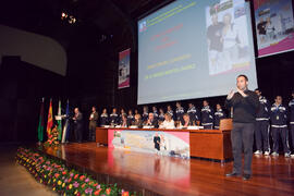 Acto de Clausura del 3º Congreso Internacional de Actividad Físico-Deportiva para Mayores de la Universidad de Málaga. Palacio de Ferias y Congresos de Málaga. Marzo de 2009