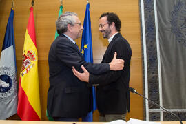 Toma de Posesión de Antonio Carrillo Andrés como nuevo profesor titular del Departamento de Ingeniería Mecánica, Térmica y de Fluidos de la Universidad de Málaga. Edificio del Rectorado. Febrero de 2018
