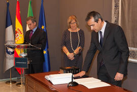 Toma de posesión del equipo de gobierno de la Universidad de Málaga. Rectorado. Enero de 2012