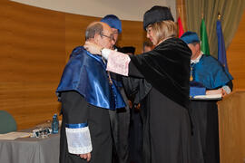 Investidura como Doctor "Honoris Causa" de D. Antonio García-Bellido por la Facultad de Ciencias de la Universidad de Málaga. Rectorado. Marzo de 2015