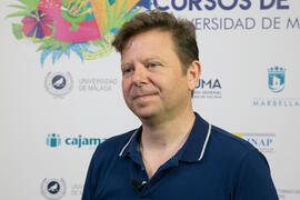 Tinet Rubira. Curso "La televisión del siglo XXI, nuevos formatos y consumos". Cursos de verano 2018 de la Universidad de Málaga. Marbella. Julio de 2018