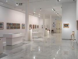 Exposición Lorenzo Saval. Sala de exposiciones del Rectorado. Febrero de 2008