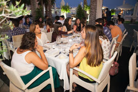 Cena de gala en el restaurante El Palmeral. Olimpiada Española de Economía, Fase Nacional. Puerto de Málaga Muelle 2 El Palmeral de las Sorpresas. Junio de 2015