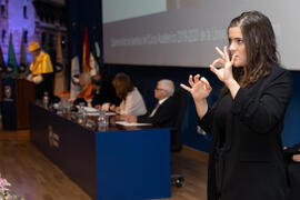 Lectura de lección inaugural. Apertura del Curso Académico 2019/2020 de la Universidad de Málaga. Paraninfo. Septiembre de 2019