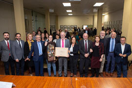Nombramiento de José Sánchez Maldonado como Alumno de Honor de la Facultad de Ciencias Económicas y Empresariales. Facultad de Ciencias Económicas y Empresariales. Diciembre de 2019