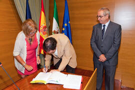 Toma de posesión del personal docente e investigador de la Universidad de Málaga. Rectorado. Octubre de 2011