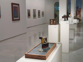 Exposición Lorenzo Saval. Sala de exposiciones del Rectorado. Febrero de 2008