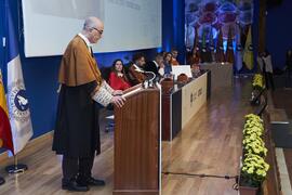 Discurso de Juan Manuel Romero. Investidura de Andrea Goldsmith como doctora "Honoris Causa" por la Escuela Técnica Superior de Ingeniería de Telecomunicación de la Universidad de Málaga. Paraninfo. Octubre de 2024