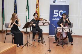 Trío de cuerdas. 50 Aniversario de la Facultad de Medicina de la Universidad de Málaga. Facultad de Medicina. Octubre de 2022