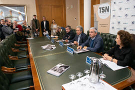 Presentación del número 6 de la revista TSN (Transatlantic Studies Network). Edificio del Rectorado. Noviembre de 2019