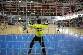Partido Universidad de Málaga - Universidad de Aveiro. Categoría femenina. Campeonato Europeo Universitario de Balonmano. Antequera. Julio de 2017