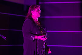 Performance en la gala de clausura del Fancine 2016. Cine Albéniz. Noviembre de 2016