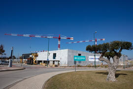 Obras del nuevo Pabellón de Gobierno. Campus de Teatinos. Diciembre de 2020