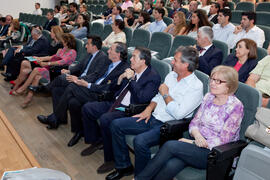 Asistentes de la gala del deporte de la Universidad de Málaga. Facultad de Ciencias de la Educación. Mayo de 2014