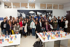 Foto de grupo tras la graduación de los alumnos del CIE de la Universidad de Málaga. Centro Internacional de Español. Marzo de 2015