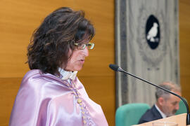 María Rosa Esteve Zarazaga. Investidura como Doctor "Honoris Causa" de Heliodoro Carpintero Capell por la Facultad de Psicología de la Universidad de Málaga. Edificio del Rectorado. Mayo de 2019