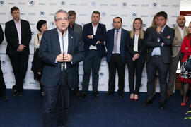 José Ángel Narváez en la inauguración de las Jornadas de Puertas Abiertas de la Universidad de Málaga. Complejo Polideportivo Universitario. Marzo de 2017