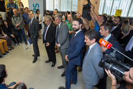 Visita del ministro Pedro Duque al edificio The Green Ray. Campus de Teatinos. Junio de 2018