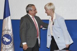 Toma de posesión de Sonia María Blanco Ruiz como profesora titular del Área de Comunicación Audiovisual de la Universidad de Málaga. Toma de posesión de nuevos catedráticos y profesores titulares de la Universidad de Málaga. Paraninfo. Noviembre de 2023