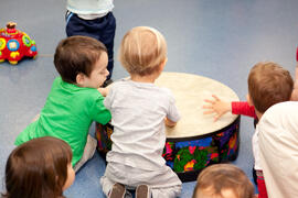 Niños en la Escuela Infantil Francisca Luque. Campus de Teatinos. Mayo de 2014