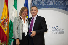 Homenaje a los jubilados y al personal que cumple 25 años de servicio en la Universidad de Málaga. Paraninfo. Octubre de 2012