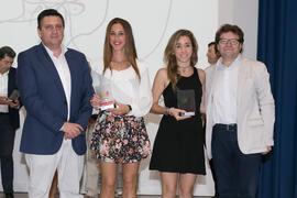 Entrega de trofeos en la Gala del Deporte Universitario 2017. Escuela Técnica Superior de Ingeniería de Telecomunicaciones. Junio de 2017