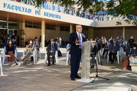 Discurso de José Ángel Narváez. Homenaje a los sanitarios en la Facultad de Medicina de la Universidad de Málaga. Campus de Teatinos. Octubre de 2021