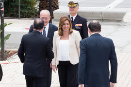 Llegada de autoridades. XXV Cumbre Hispano-Francesa. Edificio del Rectorado. Febrero de 2017