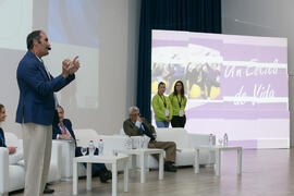 Antonio Jesús Casimiro. Panel de expertos. 7º Congreso Internacional de Actividad Física Deportiva para Mayores. Escuela Técnica Superior de Ingeniería de Telecomunicaciones y de Informática. Noviembre de 2017