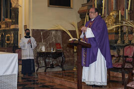 Misa de Lunes Santo de la Cofradía de los Estudiantes. Iglesia de San Agustín. Abril de 2022