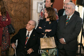 Intervención de Eduardo Martín Toval en la inauguración de la placa conmemorativa de la Casa Natal de Eugenio Chicano. Málaga. Octubre de 2017