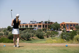 Jugadora en el Campeonato Europeo de Golf Universitario. Antequera. Junio de 2019