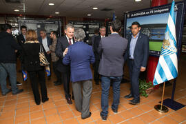 Inauguración de la exposición "La Rosaleda en 75 imágenes". Complejo Polideportivo Universitario. Marzo de 2017