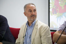 Francisco José Rodríguez Marín. Mesa redonda en el curso "Patrimonio y Turismo Cultural". Cursos de Verano de la Universidad de Málaga. Vélez Málaga. Julio de 2018