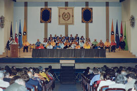 Apertura del Curso Académico 1995/1996 de la Universidad de Málaga. Teatro Cervantes. Octubre de 1995