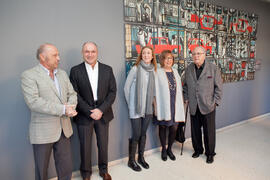 Presentación del mural de Eugenio Chicano para la Facultad de Económicas. Facultad de Ciencias Económicas y Empresariales. Diciembre de 2014