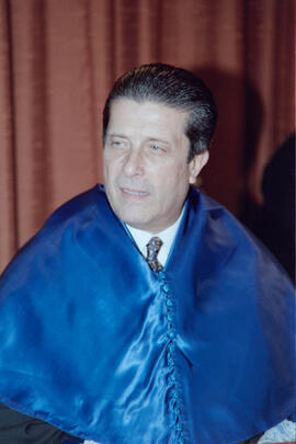 Investidura como Doctor "Honoris Causa" de D. Federico Mayor Zaragoza por la Universidad de Málaga. Paraninfo. Octubre de 1996