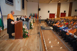 Investidura como Doctor "Honoris Causa" de D. Jaime Gil Aluja por la Facultad de Económicas de la Universidad de Málaga. Paraninfo. Noviembre de 2014