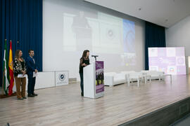 Inauguración del 7º Congreso Internacional de Actividad Física Deportiva para Mayores. Escuela Técnica Superior de Ingeniería de Telecomunicaciones y de Informática. Noviembre de 2017