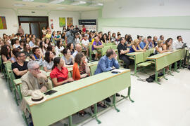 Asistentes a la graduación de alumnos del CIE-UMA el Día del Español. Centro Internacional de Español de la Universidad de Málaga. Junio de 2016