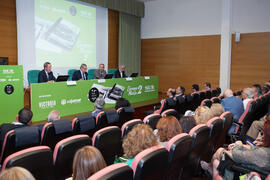Presentación del coleccionable de Diario Sur "Estampas de Málaga 2". Edificio del Rectorado. Septiembre de 2016