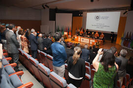 Apertura del Curso Académico 2016/2017 de la Universidad de Málaga. Salón de actos de la Escuela de Ingenierías Industriales. Septiembre de 2016