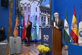 Discurso de Francisco de la Torre. Entrega de la Medalla de Oro de la Universidad de Málaga al Ayuntamiento de la capital. Paraninfo. Noviembre de 2023