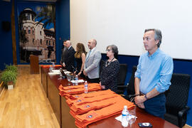 Mesa presidencial. Graduación de Másters de la Facultad de Ciencias Económicas y Empresariales de la Universidad de Málaga. Paraninfo. Junio de 2019